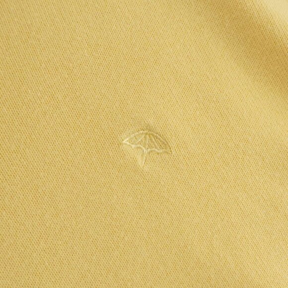 Vintage 90s Arnold Palmer Yellow Fine Knit 100% Pima Cotton V-neck Sweater Small - Picture 8 of 9